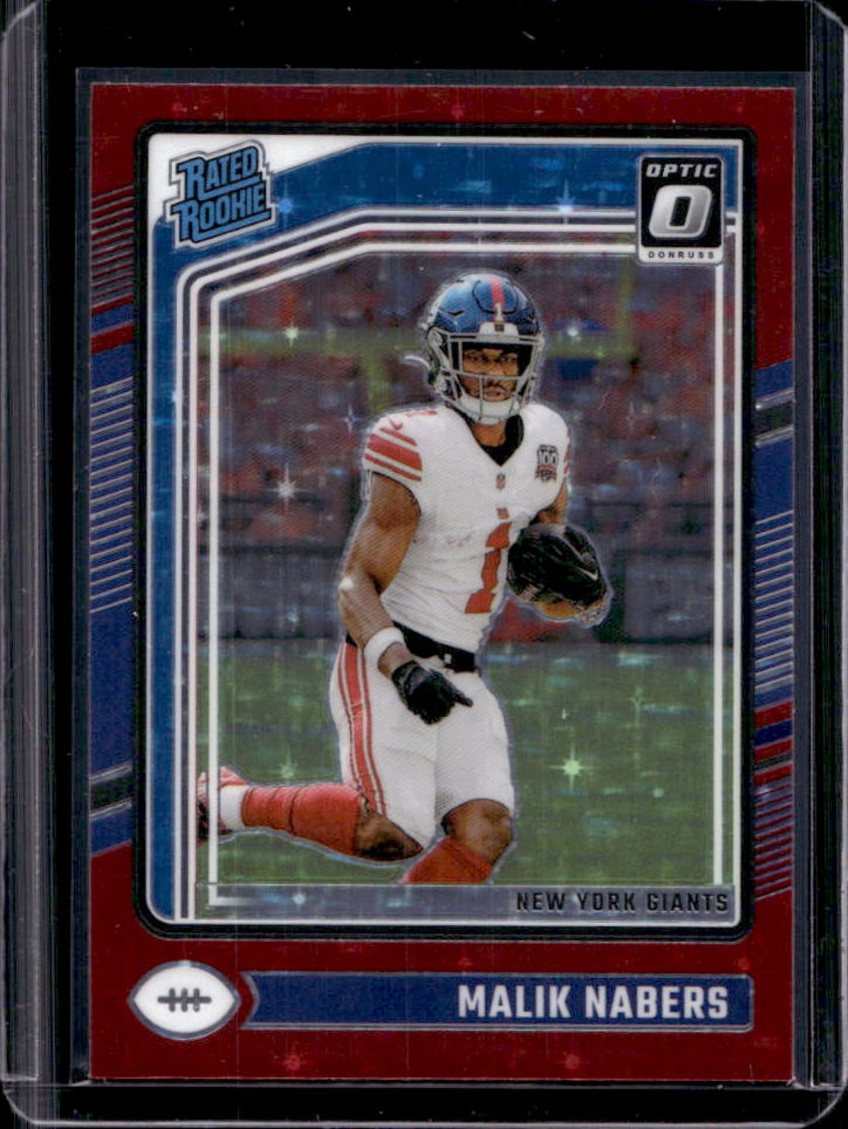 2024 Donruss Optic Malik Nabers Red Stars Rated Rookie #271 Giants