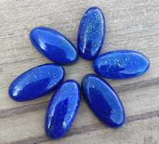 Natural Lapis Lazuli Cabochon Long Oval shape Loose Gemstone Lot Jewellery.