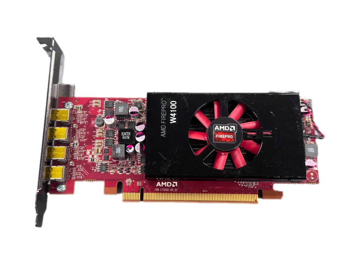AMD FirePro W4100 2GB 4x Mini DisplayPort GPU 102C7550300 | eBay