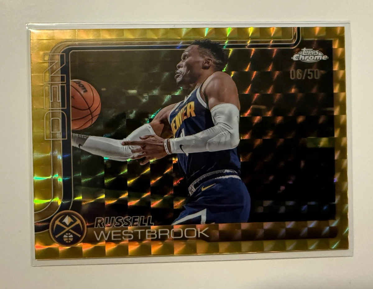 Topps Russell Westbrook Basketball Serial Numbered Sports Trading
