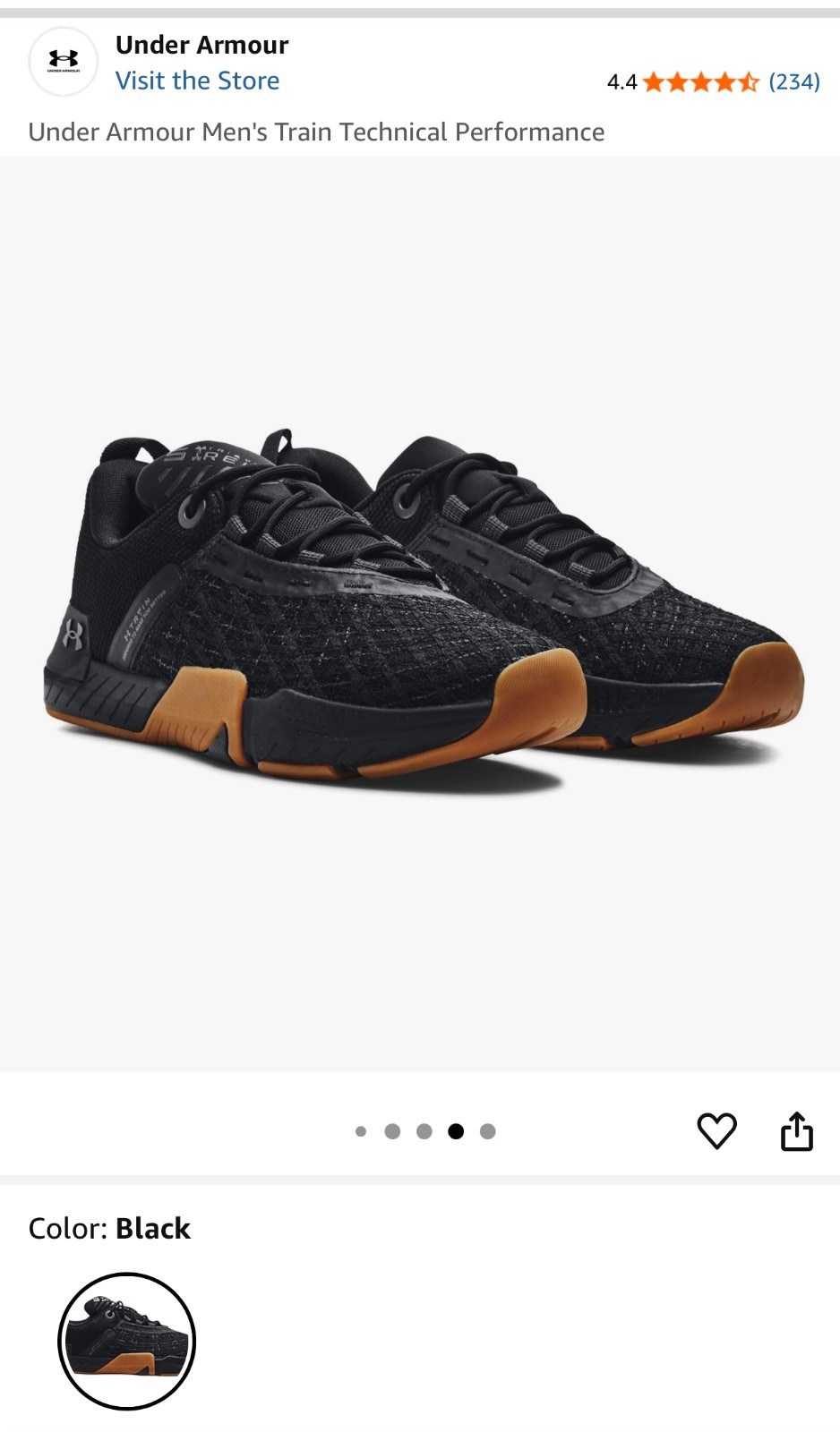 Under Armour Men's Technical Performance Shoes Bl… - image 5