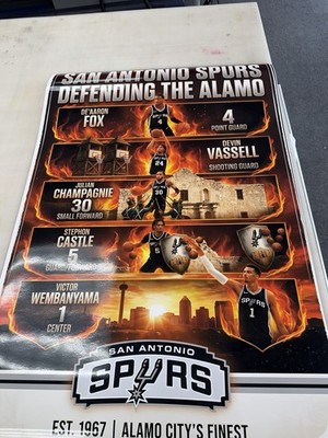 San Antonio Spurs Poster Defending The Alamo Wembanyama High Qual Photo Paper