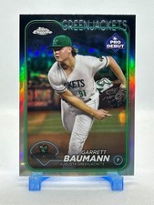 Garrett Baumann 2024 Topps Pro Debut Chrome Refractor #PDC-4 (RC) Green Jackets