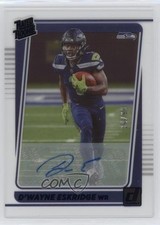 2021 Panini Clearly Donruss Rated Rookie Blue 34/99 D'Wayne Eskridge Auto 1oa8