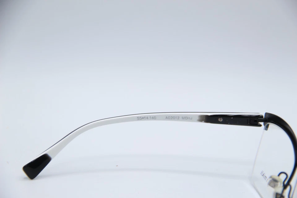 НОВЫЙ ALAIN MIKLI A02012 M0HJ ЧЕРНЫЙ БЕЛЫЙ ПИСТОЛЕТ ПОДЛИННЫЙ ОПРАВЫ ОЧКИ 55-14 - Изображение 3 из 4