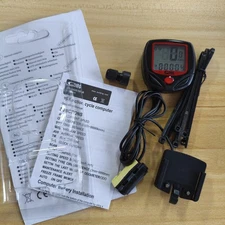 Bike Bicycle SPEEDOMETER Cycle Digital Odometer Computer MPH KMH Waterproof LCD
