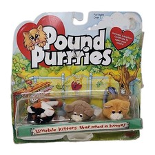 Vintage 1995 GALOOB Pound Purries SET OF 3 New Old Stock 