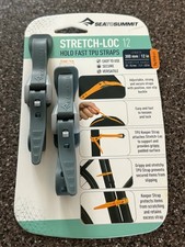 Sea To Summit Stretch Loc Hold Fast Secure TPU Straps Heat Shape Retention Gray