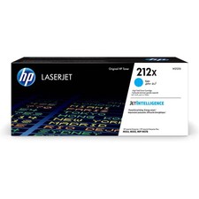 HP 212X High Yield Cyan Original LaserJet Toner Cartridge, 10000 pages, Cyan, 1