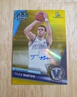 2023-24 Bowman University TYLER BURTON Yellow Refractor Autograph /75 Auto RC