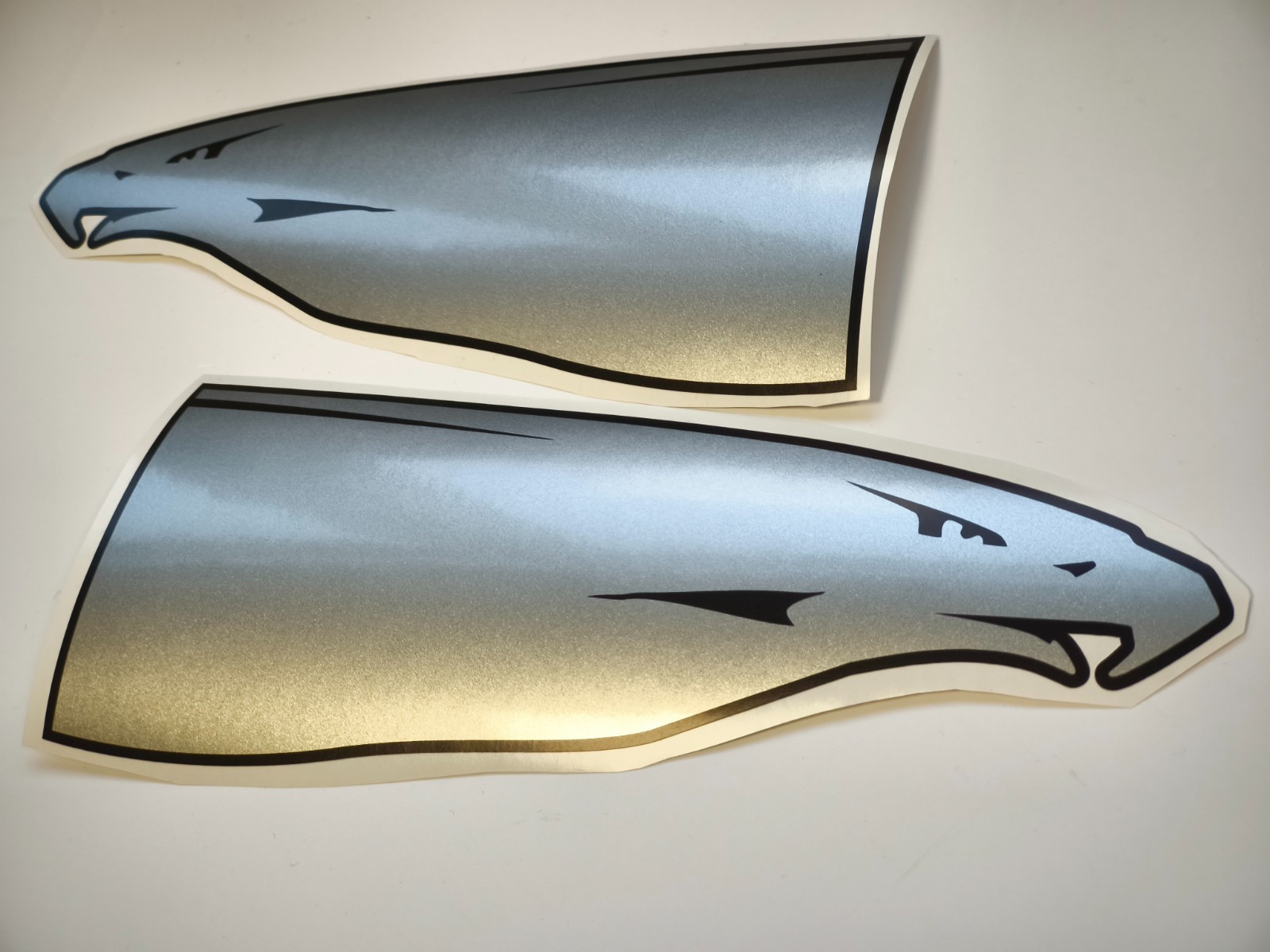 Harley-Davidson for Road Glide Outer Fairing silver decal stickers kit 9,5x3,8 