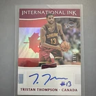 Panini Aficionado International Ink Tristan Thompson #8 Cavaliers Auto /149