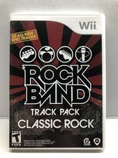 Rock Band Track Pack: Classic Rock (Nintendo Wii, 2009) Complete Tested Working 