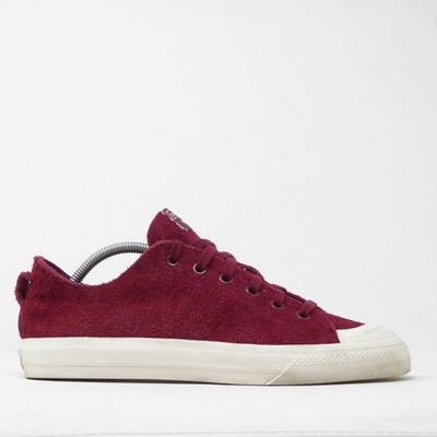 Adidas Mens Nizza RF Collegiate Burgundy Red Suede Sneakers EE5610 Size 10