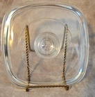 Pyrex 7" Clear Glass Square Lid A7C Fits Corning  A-1-b, A 1 1/2-b, A 1 3/4