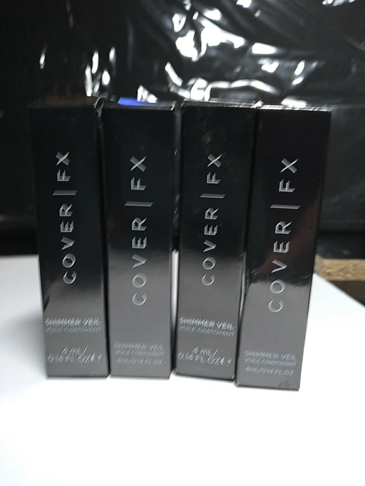 4-PACK Cover FX Shimmer Veil (Bronze, Halo, Amethyst, Mercury), 0.14 FL OZ NIB - Image 2 of 4