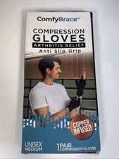 Comfy Brace Arthritis Hand Compression Gloves - Unisex Medium