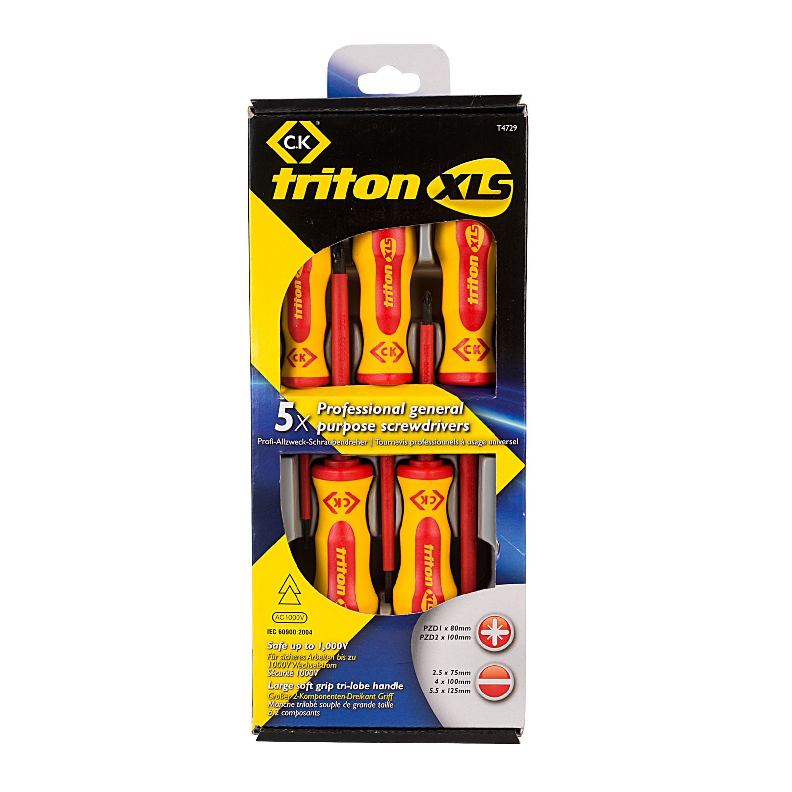 CK Tools Triton XLS Insulated Screwdriver Set5 SL/PZ