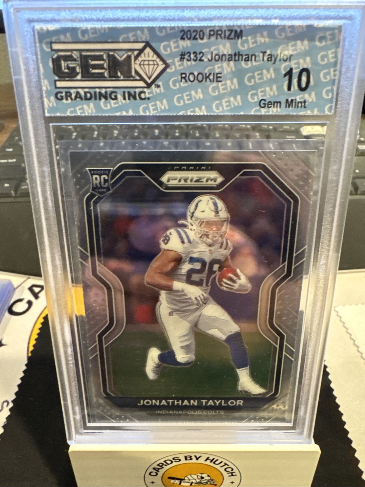 2020 Prizm Jonathan Taylor #332 GEM 10 Mint Rookie