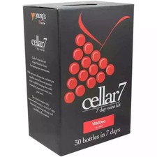 Cellar 7 Malbec Wine making Kits Makes 30 Bottles of Wine Home Brew (EPHB)