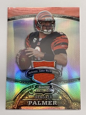 2008 Bowman Sterling Carson Palmer Game Worn Relic Card /199 Refractor