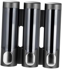 Luxury Shower Soap Dispenser 3 Chamber No Drill,Soap Shampoo Conditioner