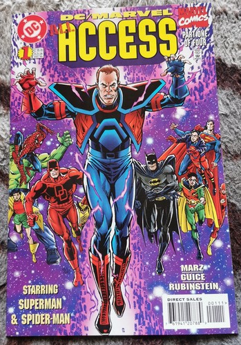 DC / MARVEL ALL ACCESS # 1 NM 1996 VENOM VS SUPERMAN ! SPIDER-MAN !