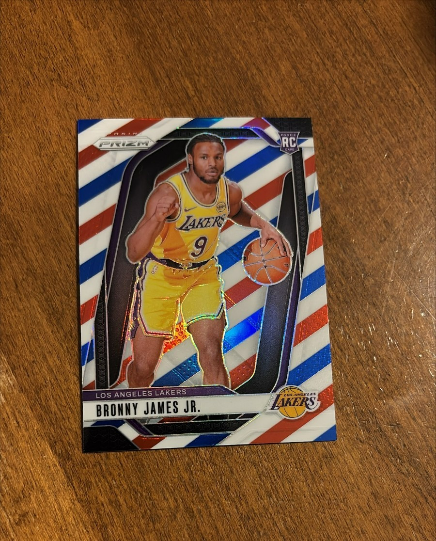 Bronny James 2024-25 Panini Prizm Red White Blue Rookie #243 USC Lakers RC