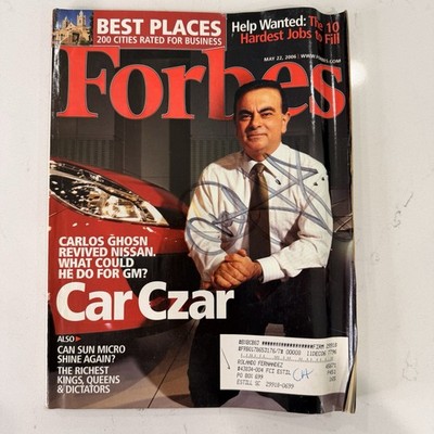 Forbes May 22 2006 Car Czar Carlos Ghosn Magazine