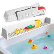 Splash Guard for Bathtub Kids - Silicone Bathtub Splash Guard with 11 Suction...