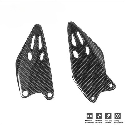 For Kawasaki Ninja ZX6R 2019-2025 Real Carbon Fiber Heel Guards
