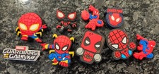 Superhero Comic Book Shoe Charms for Crocs Clogs Spider-Man Marvel Lot of 9
