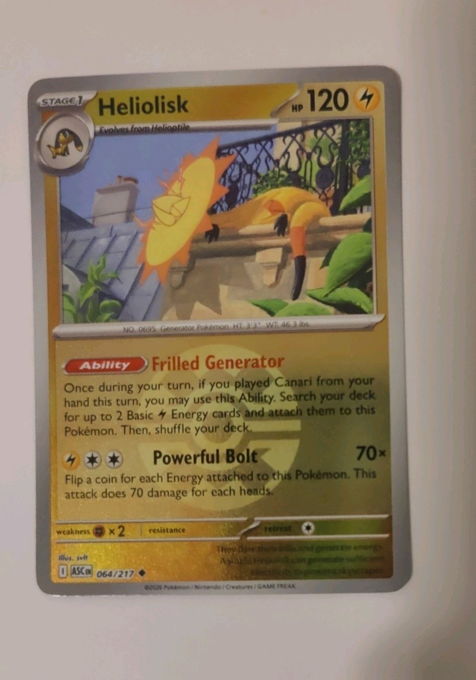 Heliolisk 177/167 Pokemon TCG Twilight Masquerade Illustration Rare