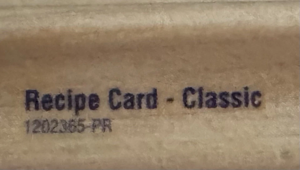 Sello de goma Stampabilities 1202365-PR tarjeta de recetas menú de comida clásica almuerzo comidas Foto 4 de 4