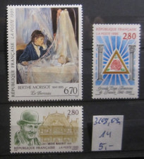 Francja - Mi.-Nr 3108, 3109, 3114, **