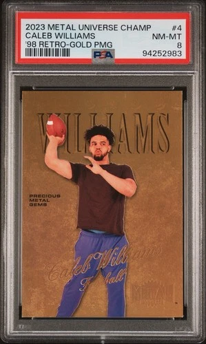 2023 Skybox Metal Universe ‘98 Retro PMG Caleb Williams /50