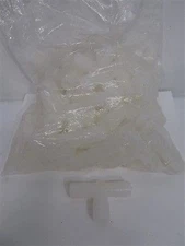 New Age Industries 3/4" x 3/4" x 3/4" Thermobarb Natural PVDF Barbed Tees (50 ea