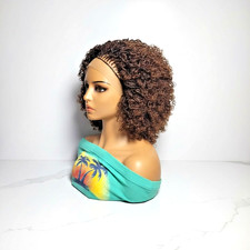 Micro Twist Curly Million Braids Wig. Handmade Braided Wig, Full Lace with Baby
