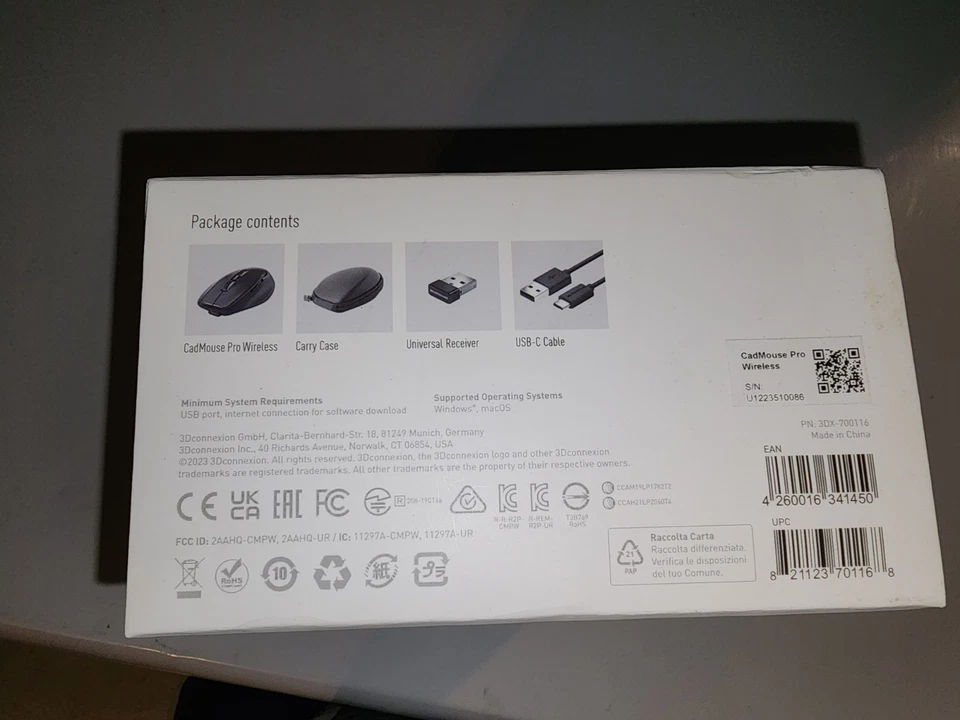 3DConnexion CadMouse Pro Wireless Mouse with Case 3DX-700078 - Image 3 of 3