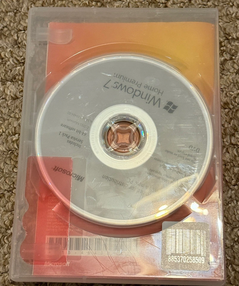 Microsoft Windows 7 Home Premium 64-Bit Software Disc NO Code / Key - Image 4 of 4