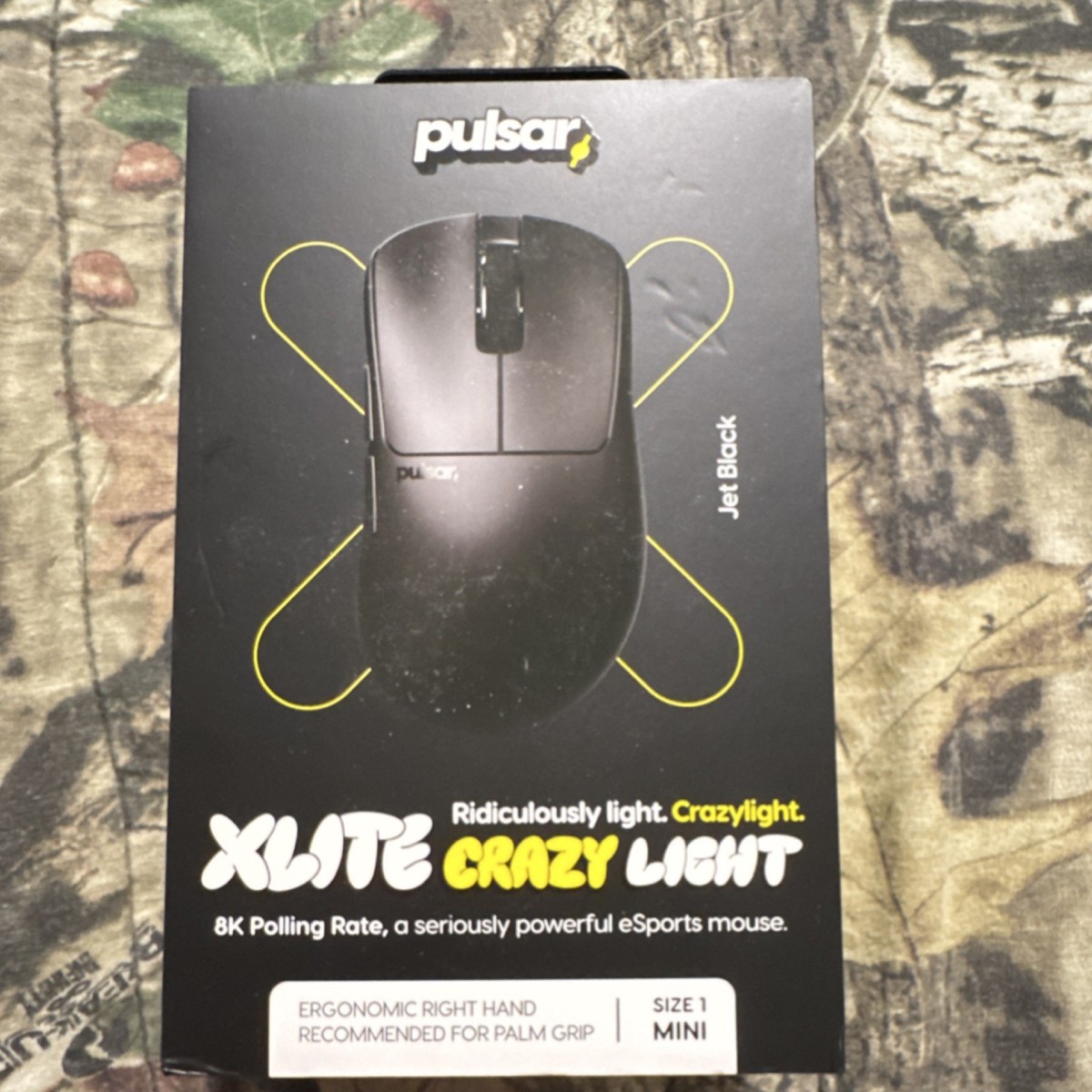 Pulsar Xlite CrazyLight Wireless Gaming Mouse 32000 DPI Ergonomic 