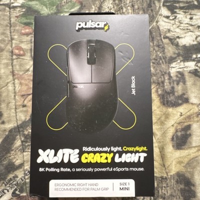 Pulsar Xlite CrazyLight Wireless Gaming Mouse 32000 DPI Ergonomic Jet Black