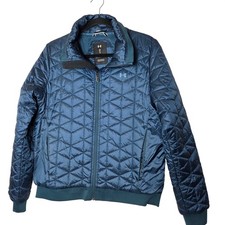 Under Armour ColdGear Blue Reactor Quilted Puffer Jacket Performance Large