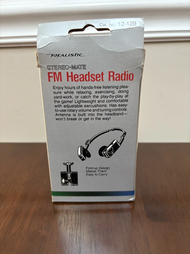 Realistic Stereo Mate FM Headset Radio - Vintage Radio Shack New Old Stock - Image 2 of 4