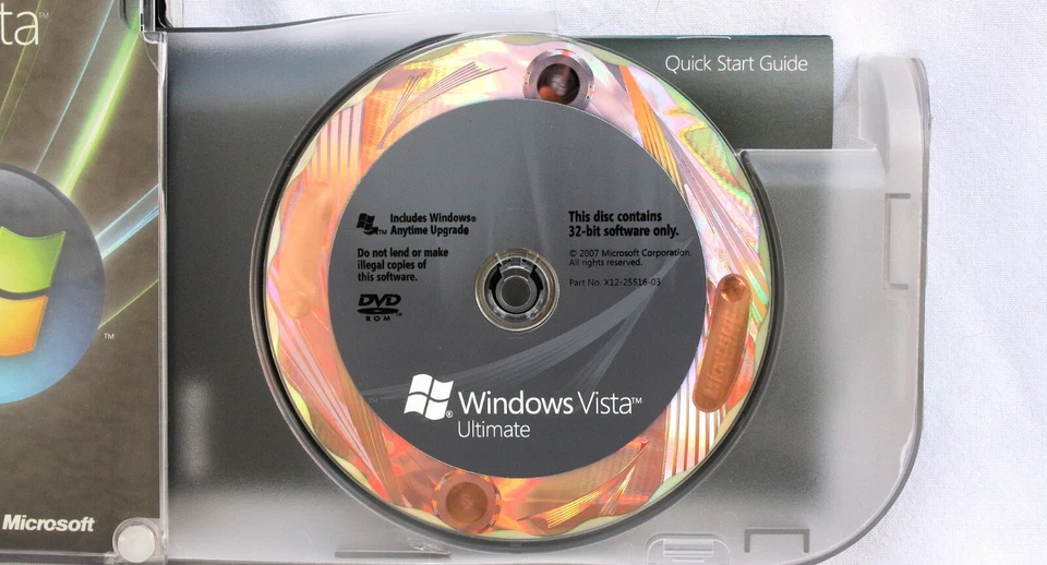 Microsoft Windows Vista Ultimate Full 32 Bit & 64 Bit OEM Authentic - Image 4 of 4