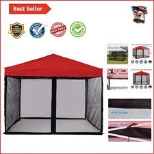 Waterproof Gazebo Screenroom - Full Coverage Mosquito Net for Outdoor Activities