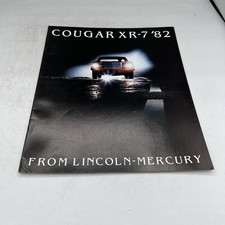 1982 COUGAR XR-7 LINCOLN MERCURY SALES BROCHURE CATALOG