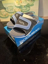 BOOMBAH SLIDES STS NAVY/COLUMBIA M SIZE 8 W/BOX