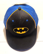 DC Comics Batman Ball Cap Youth/Teens Hat Adjustable Hook/Loop OSFM 100 Cotton