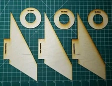 Estes #1951 Executioner 29mm Plywood Fin and Centering Ring Upgrade Kit